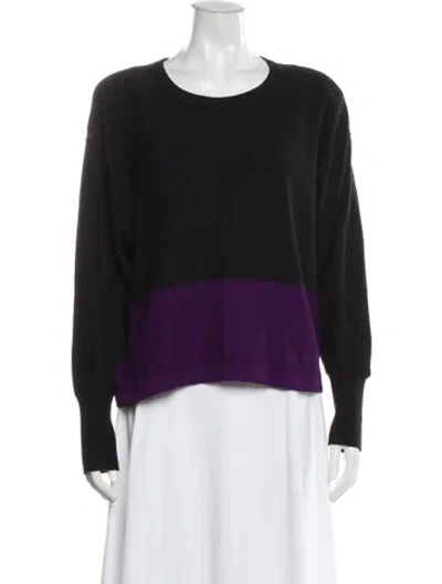 Pre-owned Sonia Rykiel Scoop Neck Sweater In Black