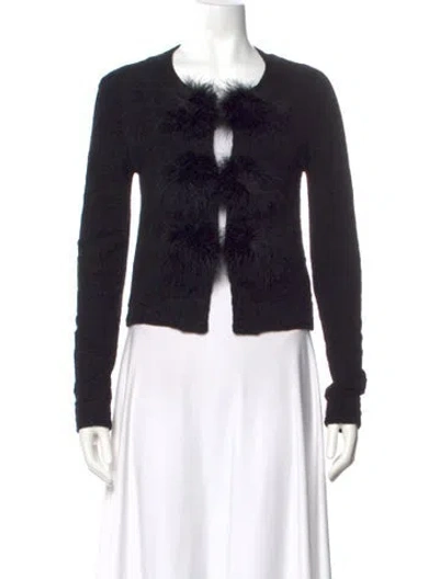 Pre-owned Sonia Rykiel Scoop Neck Sweater In Black