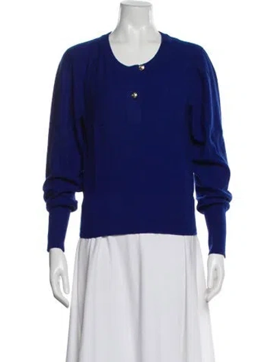 Pre-owned Sonia Rykiel Scoop Neck Sweater In Blue