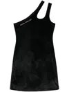 Sonia Rykiel Scoop-neck Velvet Minidress In Black