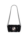 Sonia Rykiel Mini Le Copain Velvet And Pearl Crossbody Bag