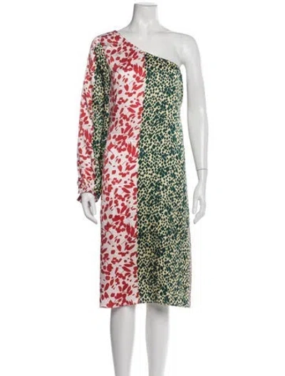 Pre-owned Sonia Rykiel Silk Knee-length Dress In Neutral