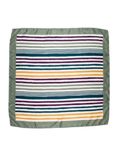 Pre-owned Sonia Rykiel Silk Striped Scarf In Multi