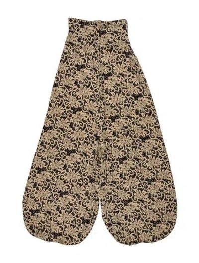 Pre-owned Sonia Rykiel Silk Wide Leg Pants In Neutral