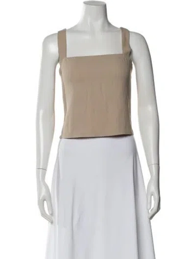 Pre-owned Sonia Rykiel Square Neckline Sleeveless Top In Neutral