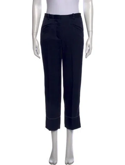 Pre-owned Sonia Rykiel Straight Leg Pants In Blue