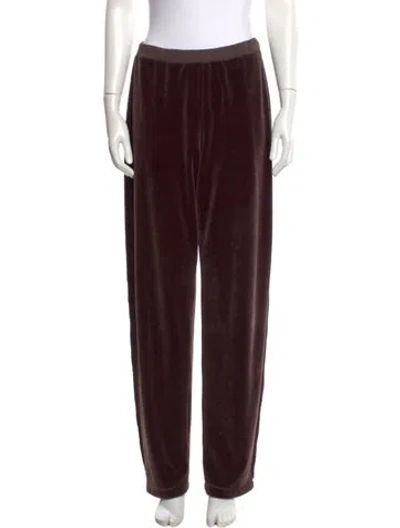 Pre-owned Sonia Rykiel Straight Leg Pants In Brown