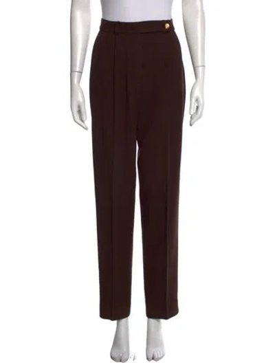 Pre-owned Sonia Rykiel Straight Leg Pants In Brown