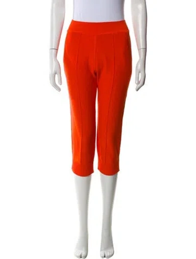 Pre-owned Sonia Rykiel Straight Leg Pants In Orange