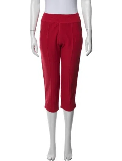Pre-owned Sonia Rykiel Straight Leg Pants In Red