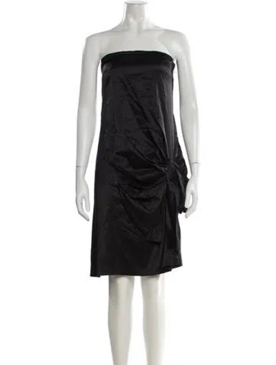 Pre-owned Sonia Rykiel Strapless Mini Dress In Black