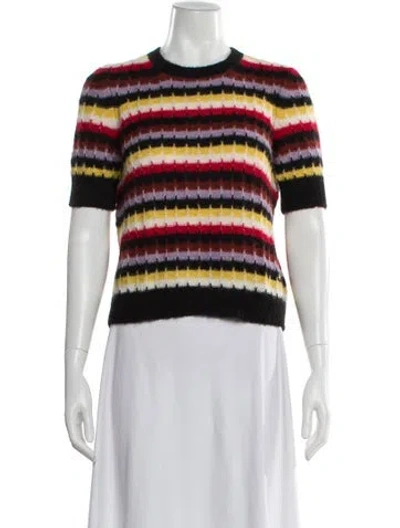 Pre-owned Sonia Rykiel Striped Crew Neck Sweater In Multi
