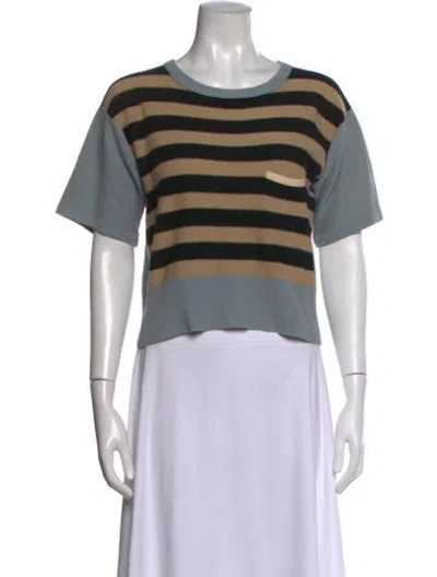 Pre-owned Sonia Rykiel Striped Crew Neck Sweater In Multi