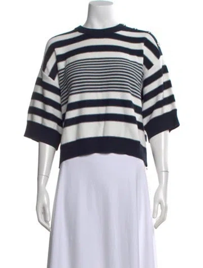 Pre-owned Sonia Rykiel Striped Crew Neck Sweater W/ Tags In Multi