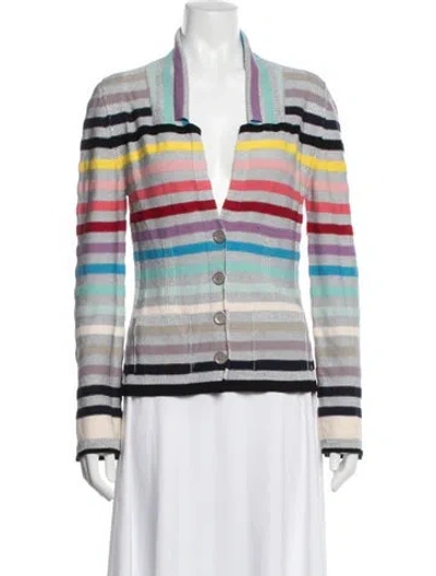 Pre-owned Sonia Rykiel Striped Jacket In Multi