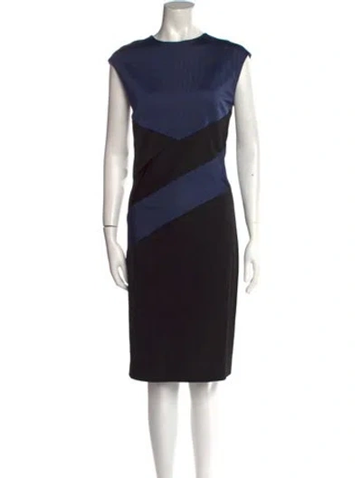 Pre-owned Sonia Rykiel Striped Knee-length Dress In Blue