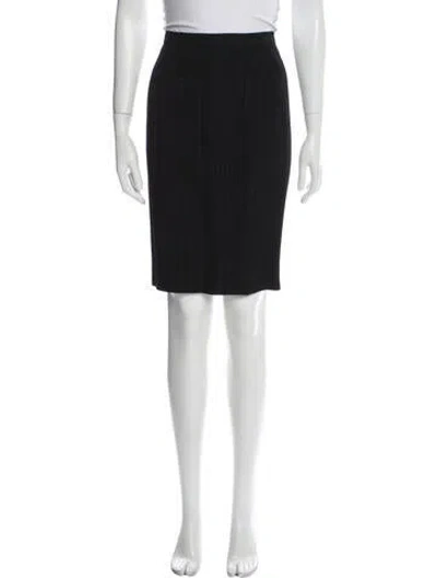 Pre-owned Sonia Rykiel Striped Knee-length Skirt In Black