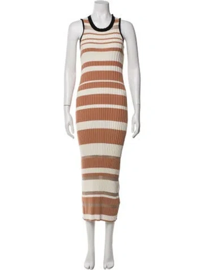 Pre-owned Sonia Rykiel Striped Long Dress In Multi
