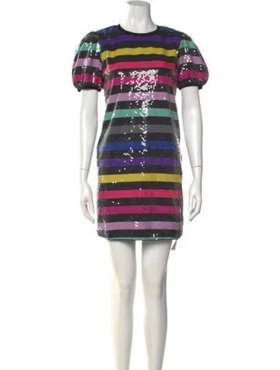 Pre-owned Sonia Rykiel Striped Mini Dress In Multi