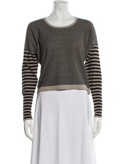 Pre-owned Sonia Rykiel Striped Scoop Neck Sweater In Multi