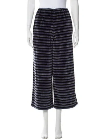 Pre-owned Sonia Rykiel Striped Sweatpants In Blue