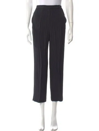 Pre-owned Sonia Rykiel Striped Wide Leg Pants In Gray