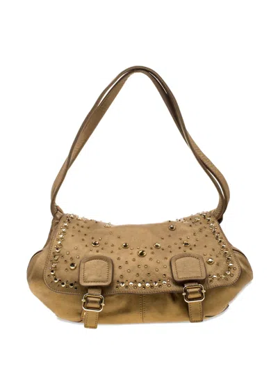 Pre-owned Sonia Rykiel Studded Leather Shoulder Bag