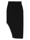 Sonia Rykiel Studded Midi Skirt In Black