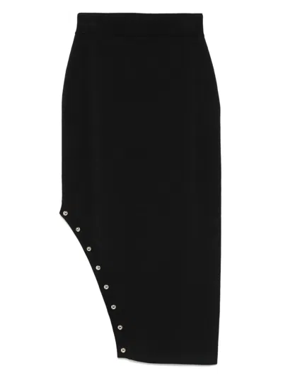 Sonia Rykiel Studded Midi Skirt In Black