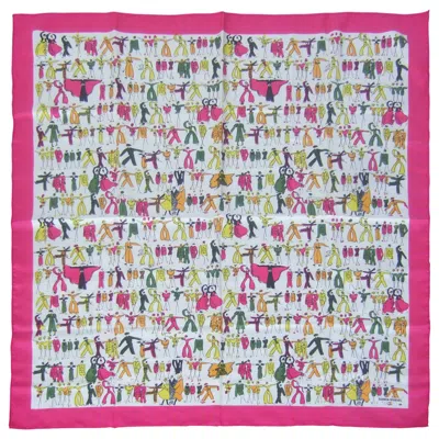 Pre-owned Sonia Rykiel Stylish Women Silk Print Scarf In Gray
