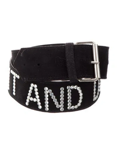 Pre-owned Sonia Rykiel Suede Belt In Black