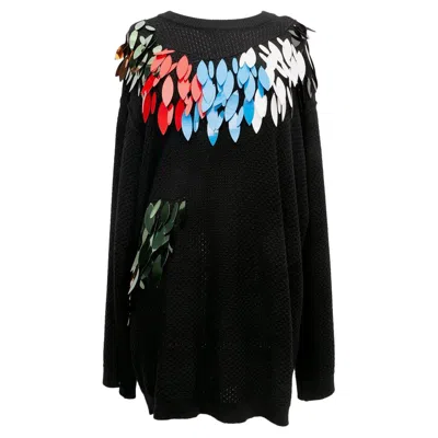 Pre-owned Sonia Rykiel Sweater Composed Of Black Virgin Wool