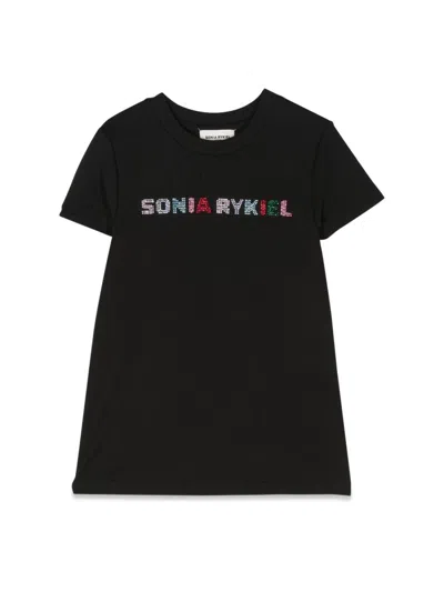 Sonia Rykiel Kids' T-shirt Logo In Black