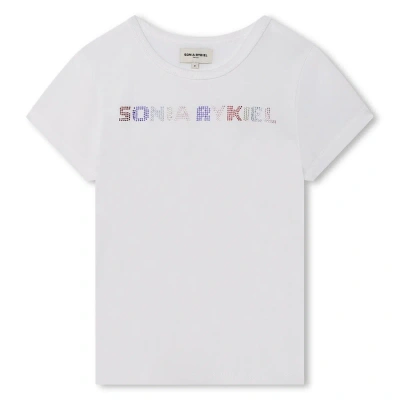 Sonia Rykiel Kids' T-shirt With Decoration In White