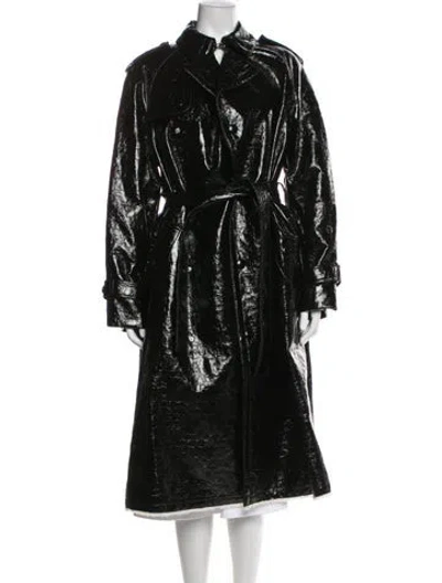 Pre-owned Sonia Rykiel Trench Coat In Black