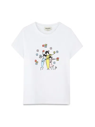Sonia Rykiel Unisex Mini T-shirt For Kids In White