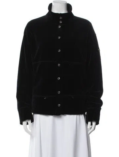 Pre-owned Sonia Rykiel Velvet Jacket In Black