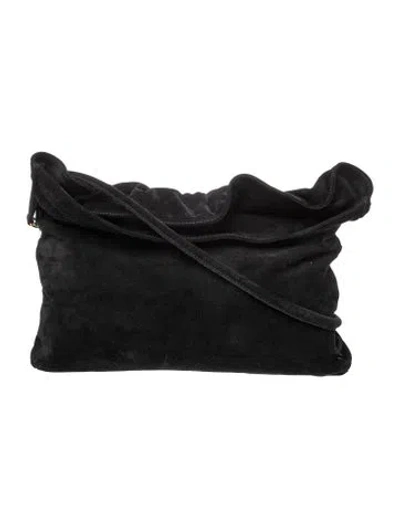 Pre-owned Sonia Rykiel Velvet Shoulder Bag In Black