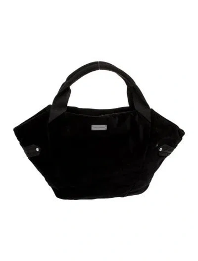 Pre-owned Sonia Rykiel Velvet Top Handle Bag In Black