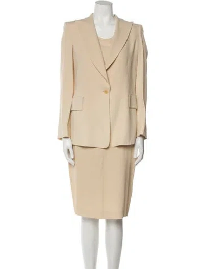 Pre-owned Sonia Rykiel Vintage 1990's Skirt Suit In Neutral