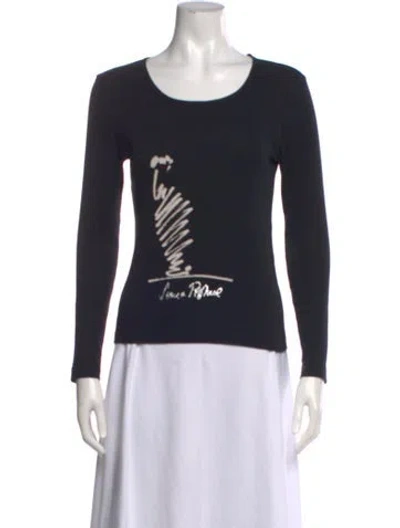 Pre-owned Sonia Rykiel Vintage 1990's T-shirt In Black