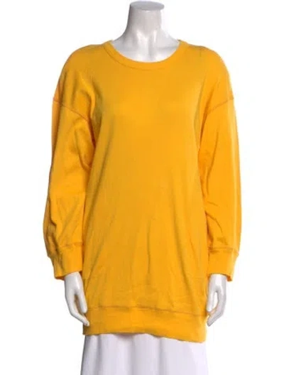 Pre-owned Sonia Rykiel Vintage Crew Neck Sweatshirt In Yellow