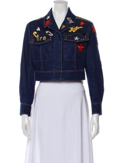 Pre-owned Sonia Rykiel Vintage Denim Jacket In Blue