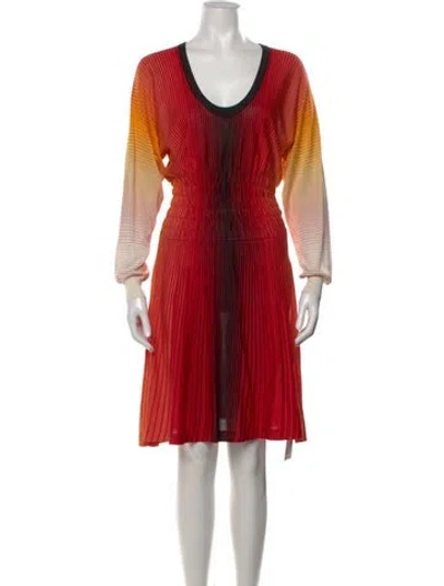 Pre-owned Sonia Rykiel Vintage Knee-length Dress In Red