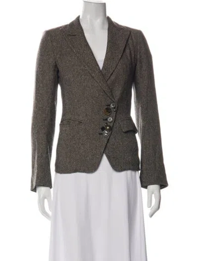 Pre-owned Sonia Rykiel Vintage Late 1980's - Early 1990's Blazer In Brown