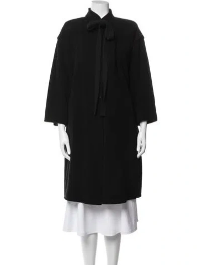 Pre-owned Sonia Rykiel Vintage Late 1980's - Early 1990's Coat In Black