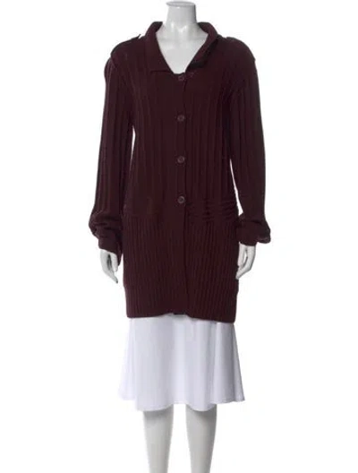 Pre-owned Sonia Rykiel Vintage Late 1980's - Early 1990's Sweater In Burgundy