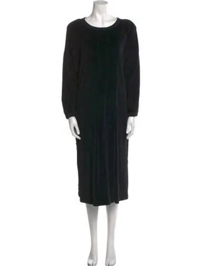 Pre-owned Sonia Rykiel Vintage Midi Length Dress In Black