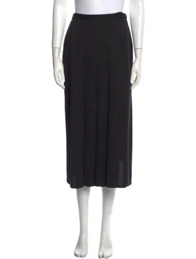 Pre-owned Sonia Rykiel Vintage Midi Length Skirt In Black