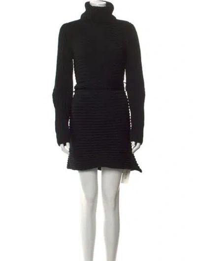 Pre-owned Sonia Rykiel Vintage Mini Dress In Black